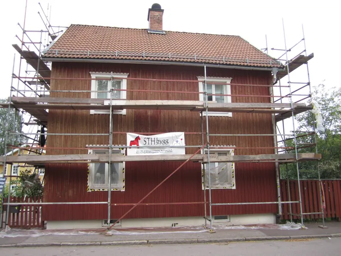 Fasadarbete och målning av STH Bygg
