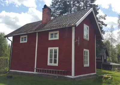 Takläggning litet hus – före